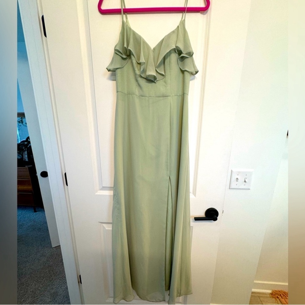 Azazie Bridesmaid Dress, Sage Color